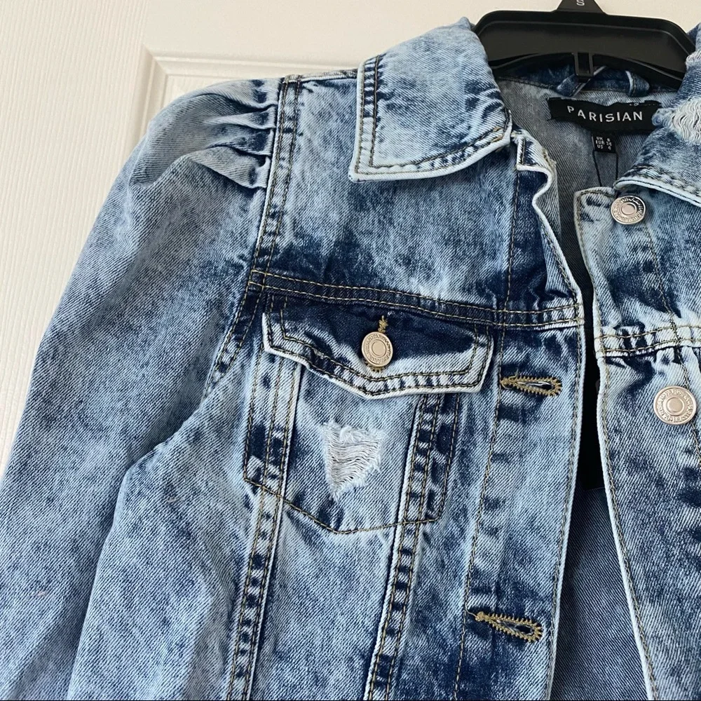 Parisian Acid Wash Jean Jacket NWT